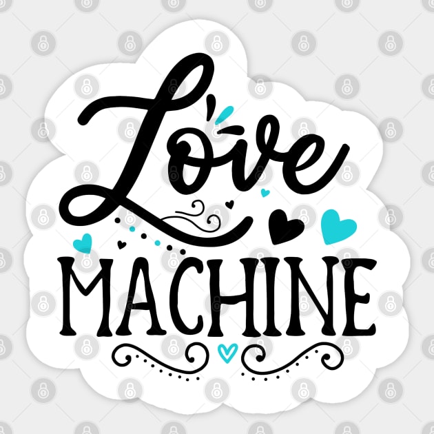 Love-Machine Sticker by TEENIE DESIGN